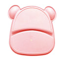 Kit Alimentação Bebê Infantil Ursinho 5 Peças [Rosa]