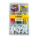 Kit de Fixação Abraçadeiras Buchas e Fixa Cabo