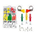 Kit de Fixação Abraçadeiras Buchas e Fixa Cabo