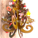 Enfeite de Mesa Natalino Mini Árvore de Natal em Madeira [Dourado]