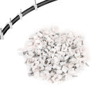 Kit 100 Fixador de Fios Cabos Parede com Prego [10mm]