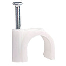 Kit 100 Fixador de Fios Cabos Parede com Prego [10mm]