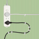 Kit 100 Fixador de Fios Cabos Parede com Prego [10mm]