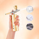 Aerógrafo Portátil Mini Compressor Sem Fio Bolo [Amarelo]