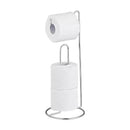 Suporte de Chão Porta Rolo Papel Higiênico