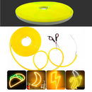 Fita de Led Neon Flexível Luz Amarela