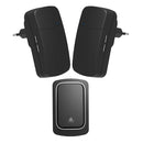 Campainha Residencial Dupla Sem Fio e Sem Bateria 38 Toques [Preto]