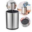 Porta Talheres Inox Utensílios Giratório Cozinha