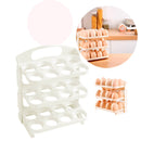 Porta Ovos Organizador Dobrável 3 Andares [24 Ovos]