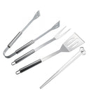 Kit Churrasco Espetos Garfo Espátula e Pegador [7 Peças]