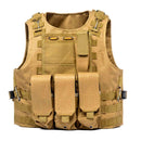 Colete Tático Militar Ajustável Airsoft Paintball [Marrom]