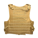 Colete Tático Militar Ajustável Airsoft Paintball [Marrom]