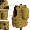 Colete Tático Militar Ajustável Airsoft Paintball [Marrom]