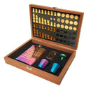 Kit Jogo de Xadrez e Dama com Porta Bebidas Cantil