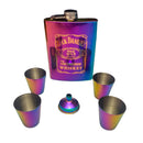 Kit Jogo de Xadrez e Dama com Porta Bebidas Cantil