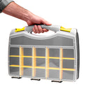 Maleta Plástica Organizadora com Divisórias e Alça