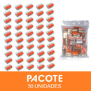 Conector Emenda de Fios 4 Vias Flat [50 Unidades]