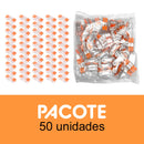 Conector Emenda de Fios Inline 2 Vias Flat [50 Unidades]