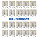 Conector Blindado Vazado RJ45 CAT 7 [40 Unidades]