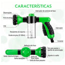 Esguicho 8 em 1 para Mangueira com Reservatório de Sabão