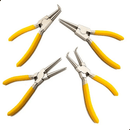 Kit de Alicates para Anéis Interno Externo Curvo Reto [4 Peças]