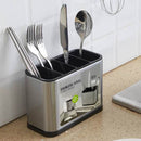 Escorredor Porta Talheres Inox com Drenagem [4 Divisões]