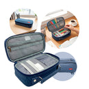 Estojo Escolar Organizador com 3 Divisórias [Azul]