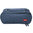 Estojo Escolar Organizador com 3 Divisórias [Azul]