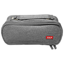 Estojo Escolar Organizador com 3 Divisórias [Cinza]