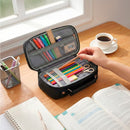 Estojo Escolar Organizador com 3 Divisórias [Preto]