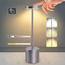 Luminária de Mesa Led 3 Cores Recarregável [Prata]