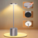 Luminária de Mesa Led 3 Cores Recarregável [Prata]