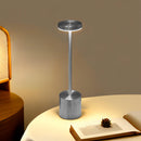 Luminária de Mesa Led 3 Cores Recarregável [Prata]